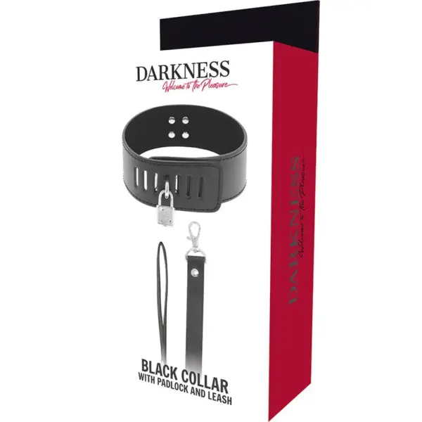 DARKNESS - Collar BDSM con Candado Negro para Control Total - Imagen 5