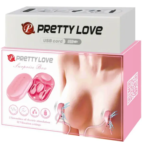 Pretty Love - Surprise Box Pinzas Electro Estimulación Rosa - Imagen 8