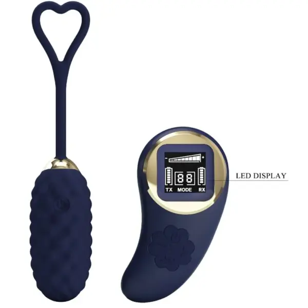 Pretty Love - Huevo vibrador control remoto azul - Imagen 3