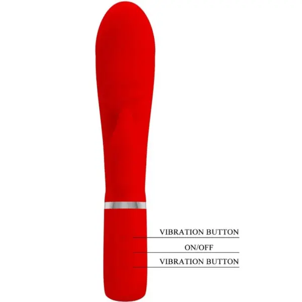 Pretty Love - Vibrador multifuncional de punto G rojo - Imagen 6