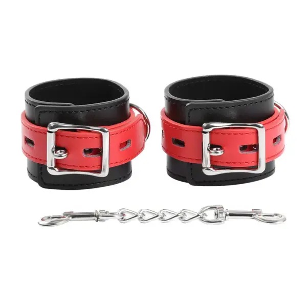 OHMAMA FETISH - Lock Buckle Wrist Restraints, Esposas de Restricción de Imitación Piel - Imagen 8