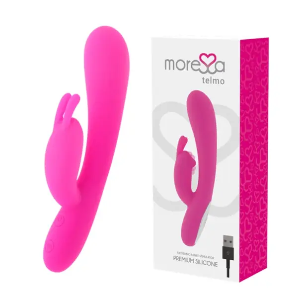 MORESSA - Vibrador rabbit Telmo Tickling Clitorial Premium Silicone Recargable