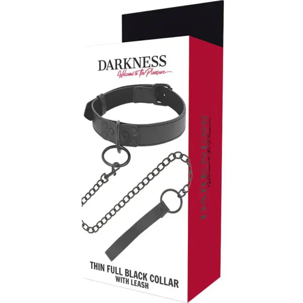 DARKNESS - Collar con cadena negro para control total - Imagen 5