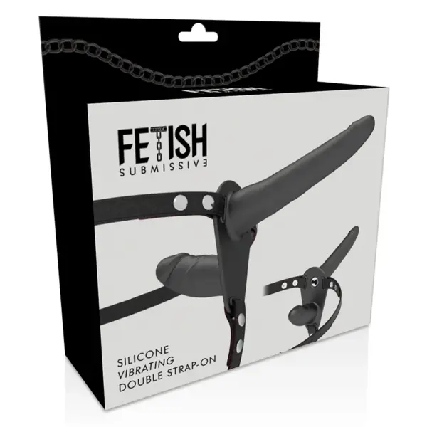 Fetish Submissive Harness - Doble Penetración Vibrador Negro - Imagen 6