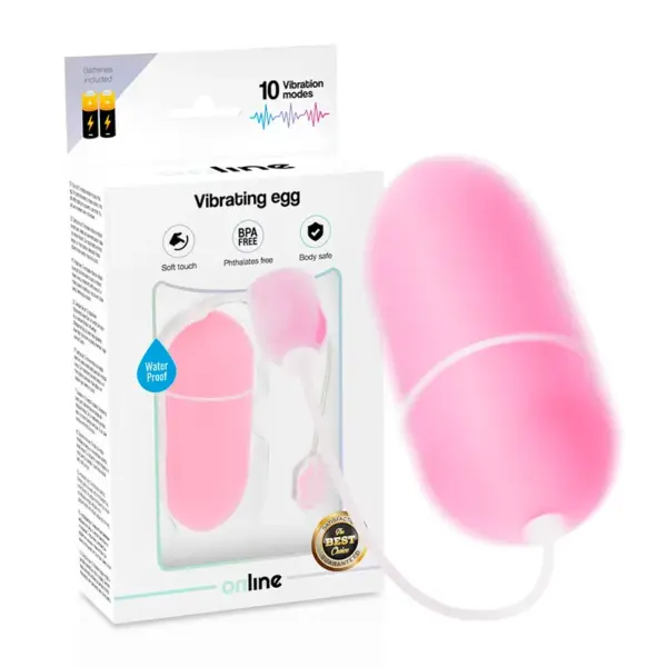 ONLINE - Huevo Vibrador Waterproof Rosa - Imagen 2