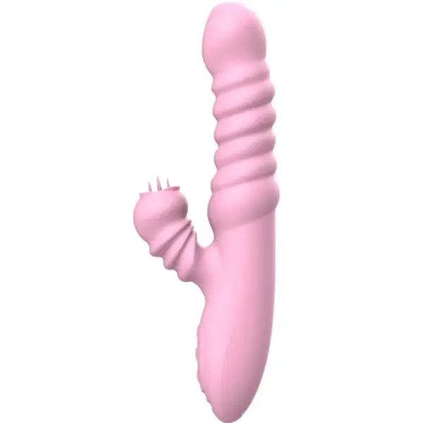 ARMONY - Vibrador multifunción con lengua estimuladora efecto calor rosa - Imagen 2