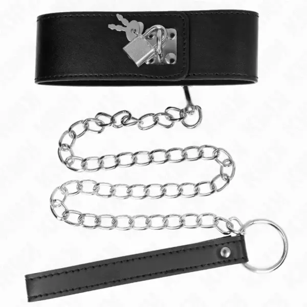 KINK - Collar con Correa 65 cm Ancho Negro Ajustable - Imagen 4