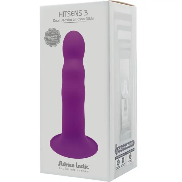 ADRIEN LASTIC - Hitsens 3 Dildo de Silicona Violeta - Imagen 4