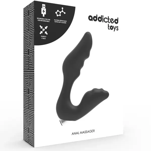 ADDICTED TOYS - Vibrador prostático recargable Model 6 - Negro - Imagen 6