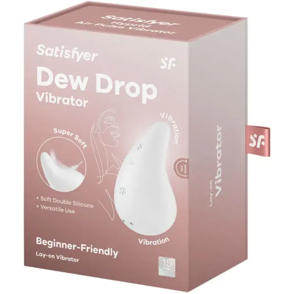 Satisfyer - Dew Drop Vibrador Lay-On Blanco - Imagen 5