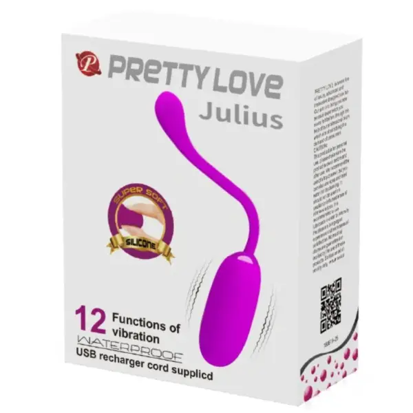 Pretty Love - Huevo vibrador impermeable y recargable morado - Imagen 11