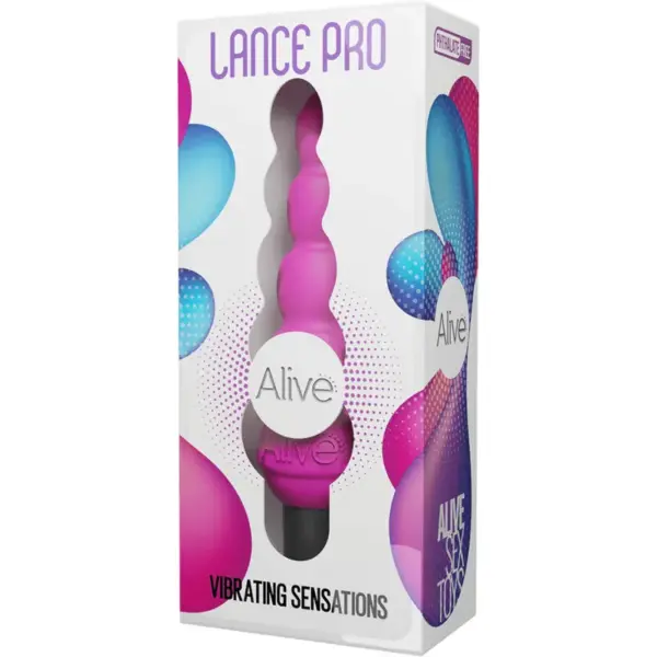 ALIVE - Lance Pro Estimulador & Vibrador Anal Rosa - Imagen 4