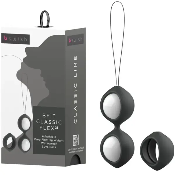 B SWISH - BFIT CLASSIC FLEX NEGRO 28 G - Bolas Kegel para Entrenamiento de Piso Pélvico - Imagen 2