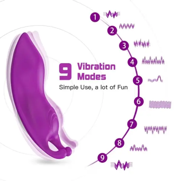 ARMONY - Honeybee Panties Vibrador Punto G Control Remoto Violeta - Imagen 9