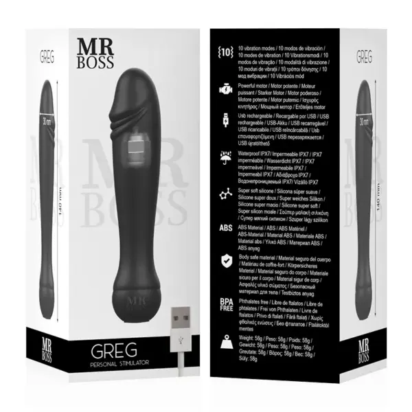 MR BOSS - GREG PERSONAL STIMULATOR: Vibrador Premium para Placer Inigualable - Imagen 6