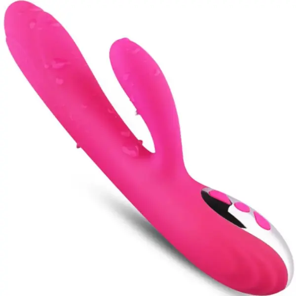 Armony - Vibrador y estimulador flexible efecto calor fucsia - Imagen 4