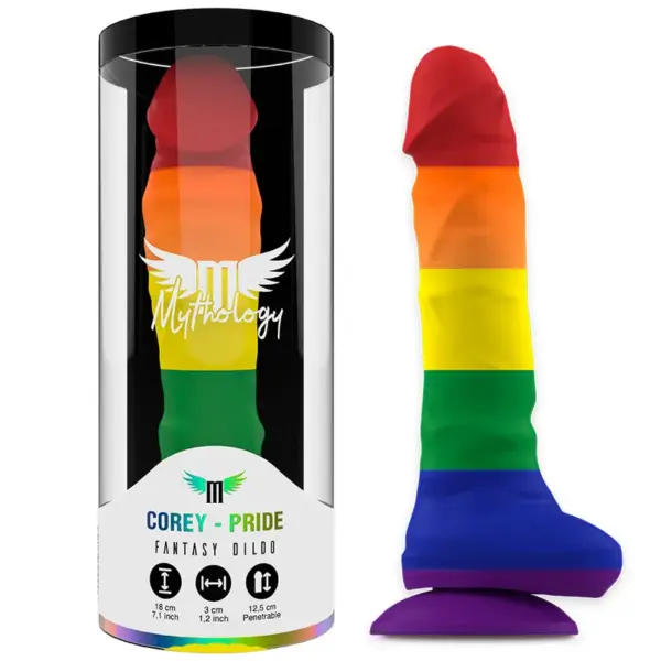 MYTHOLOGY - Dildo Corey Pride M, Fantasías Hechas Realidad - Imagen 3