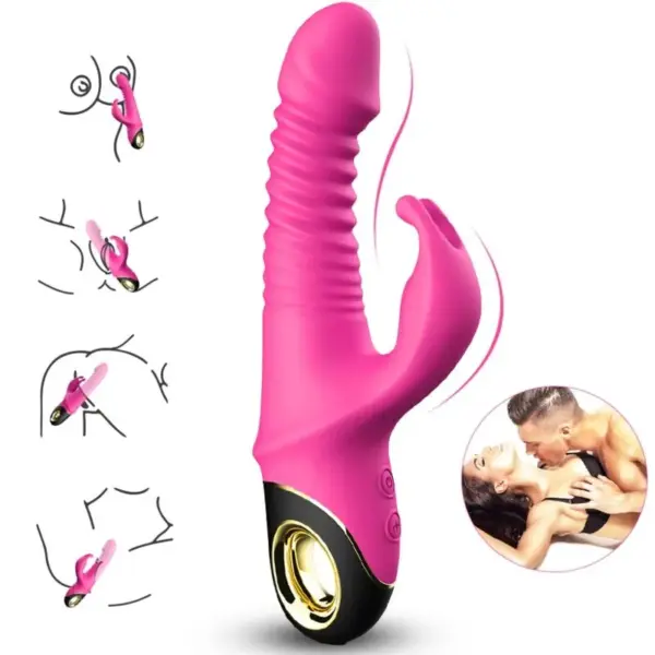 ARMONY - Vibrador rabbit fucsia para placer intenso - Imagen 2