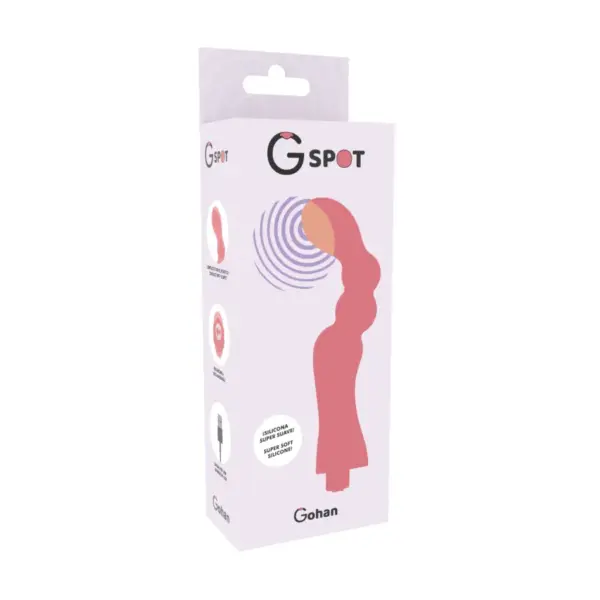 G-SPOT - Vibrador Punto G Recargable Gohan Light Red - Imagen 2