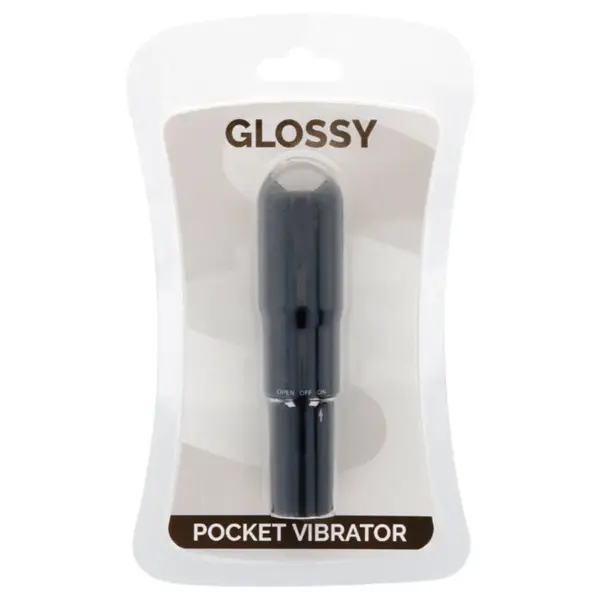 GLOSSY - Pocket Vibrador Negro: Potencia y Discreción en un Solo Producto - Imagen 3