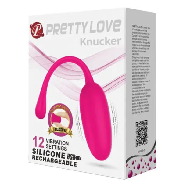 Pretty Love - Huevo Vibrador Recargable Rosa con 12 Funciones - Imagen 8