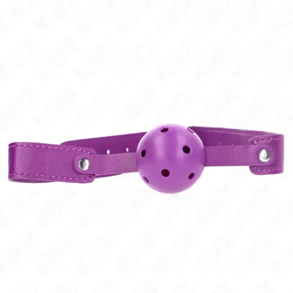 KINK - Mordaza de Bola 4.5 cm Transpirable Morado