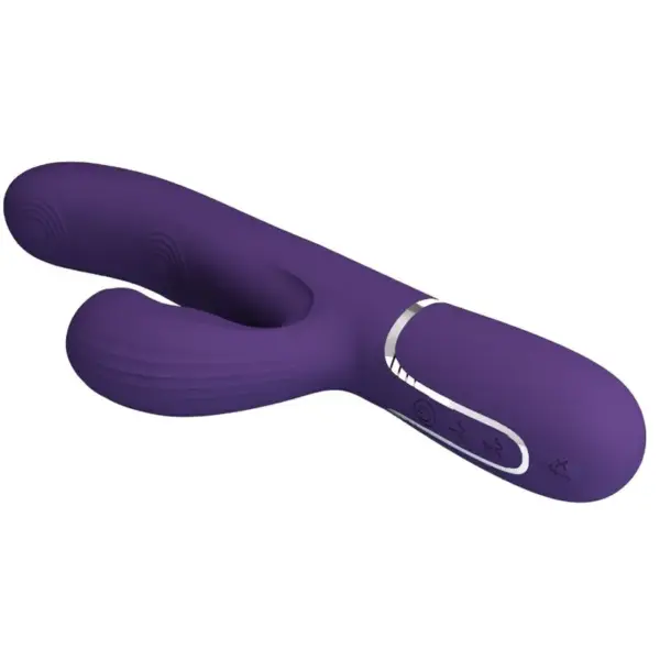 Pretty Love - Vibrador rabbit con licking morado - Imagen 6