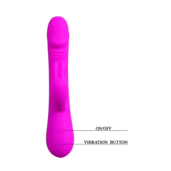 Pretty Love - Vibrador rabbit con licking morado - Imagen 6