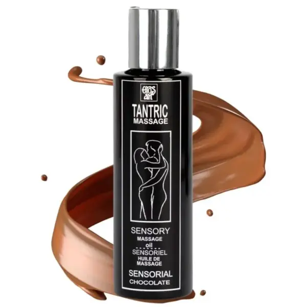 EROS-ART - Aceite de masaje tántrico natural afrodisíaco chocolate 100 ml