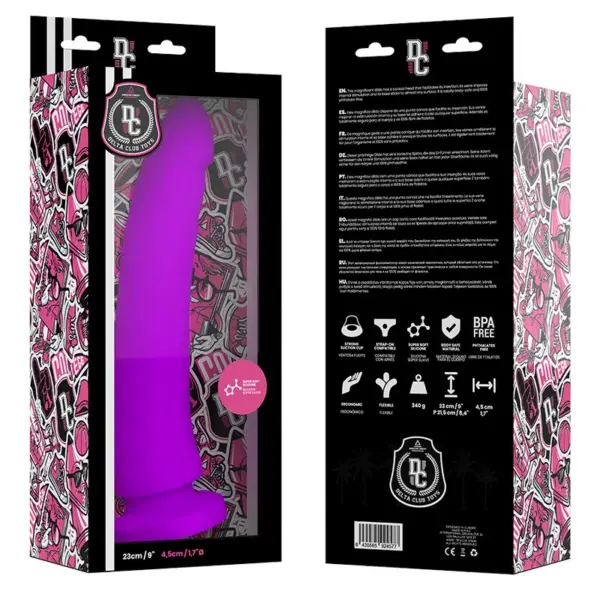 DELTA CLUB - Dildo Lila de Silicona Médica 23 cm -O- 4.5 cm - Imagen 3