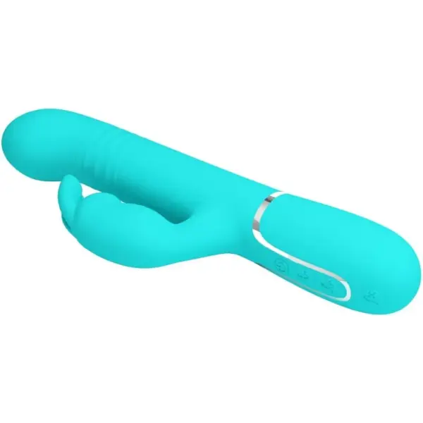 Pretty Love - Vibrador Rabbit con Perlas Verde Agua - Imagen 6