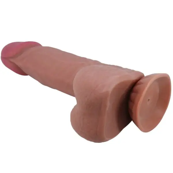 Pretty Love - Sliding Skin Dildo Realístico Moreno 21.8 cm con Ventosa - Imagen 3