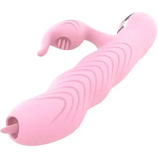 ARMONY - Vibrador Marcia con doble lengua efecto calor rosa