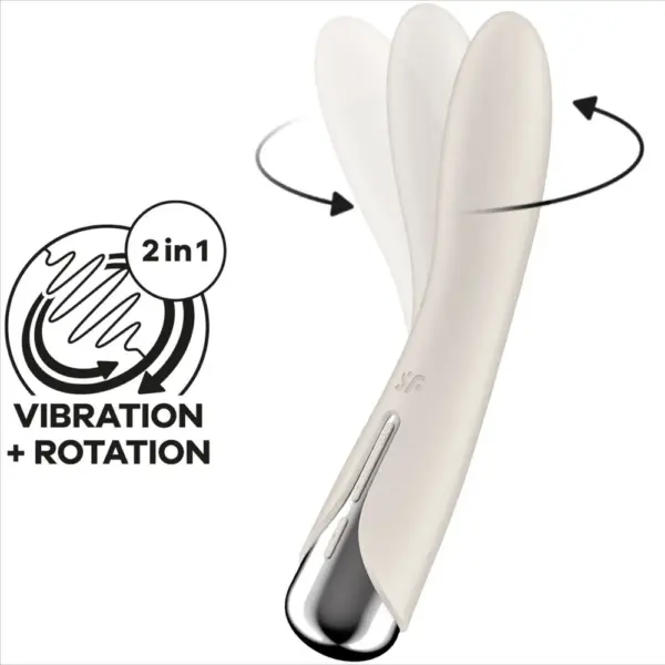 Satisfyer - Spinning Vibe 1 Vibrador Rotador G-Spot Beige - Imagen 6