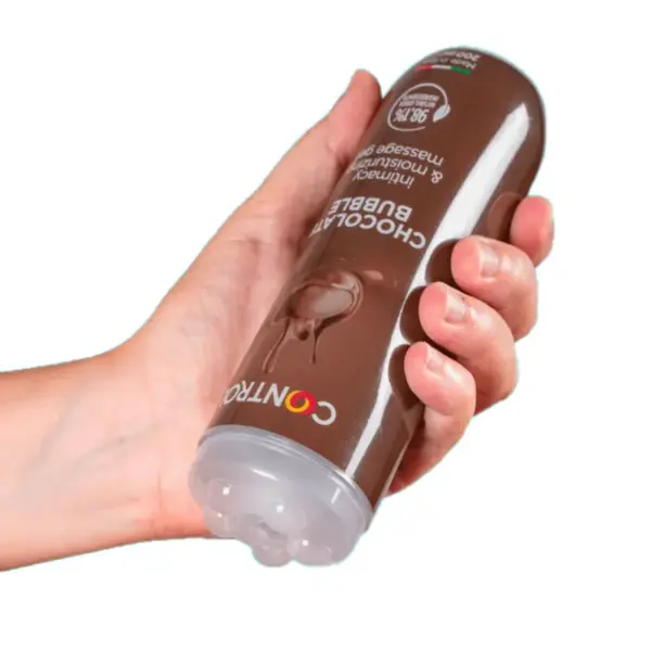 CONTROL - Gel de Masaje 3 en 1 Chocolate Bubble 200 ml - Imagen 3