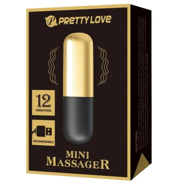 Pretty Love - Bala Vibrador Recargable Dorado - Imagen 7