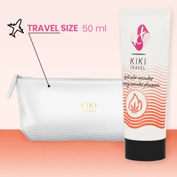 KIKÍ TRAVEL - Gel Deslizante Sabor a Cannabis Efecto Calor Intenso 50 ML - Imagen 3