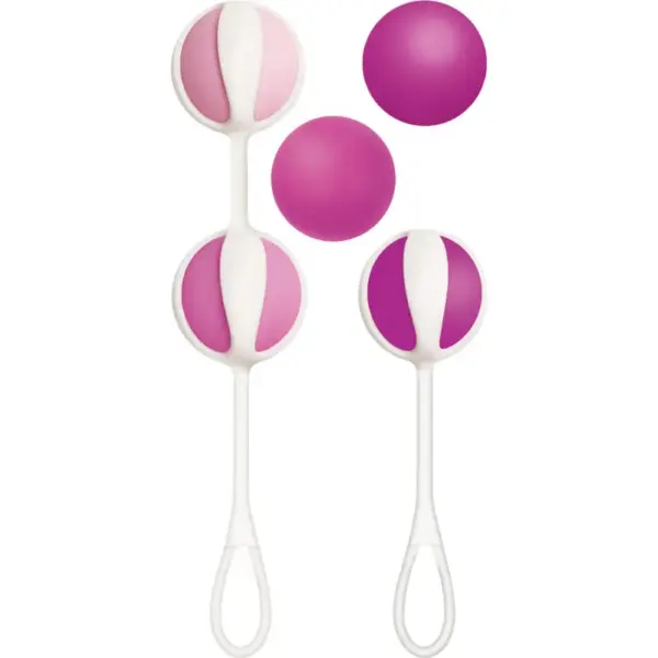 G-VIBE - Set de 5 Bolas Geisha Rosa para Entrenamiento Pelvico