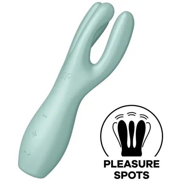 Satisfyer - Threesome 3 Vibrador Verde para Placer Triple