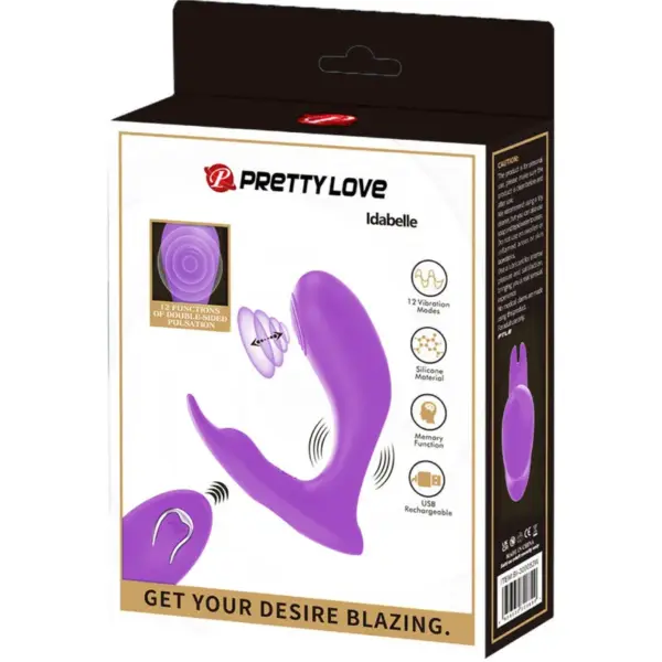 Pretty Love - Masajeador con control remoto morado - Imagen 7