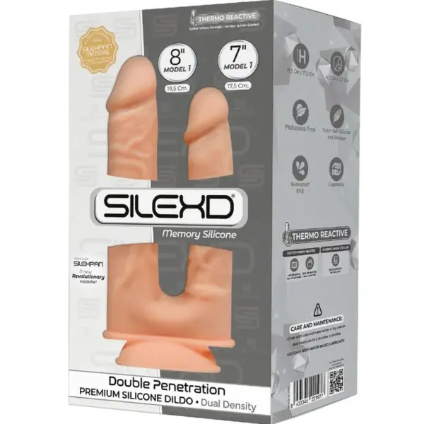 SILEXD - Dildo Realista Doble Penetración en Silicona Premium SILEXPAN - Imagen 2