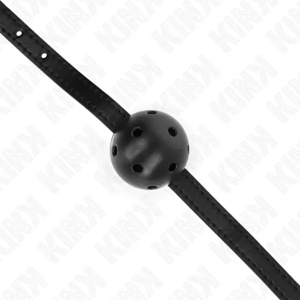 KINK - MORDAZA DE BOLA 4.5 CM TRANSPIRABLE SIMPLICITY NEGRO 62 x 1.5 CM - Imagen 4