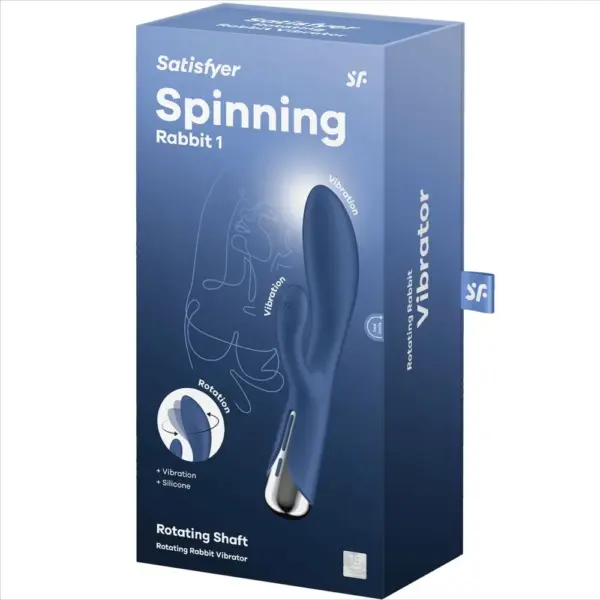 Satisfyer - Spinning Rabbit 1 Estimulación Clítoris y Punto G Azul - Imagen 7