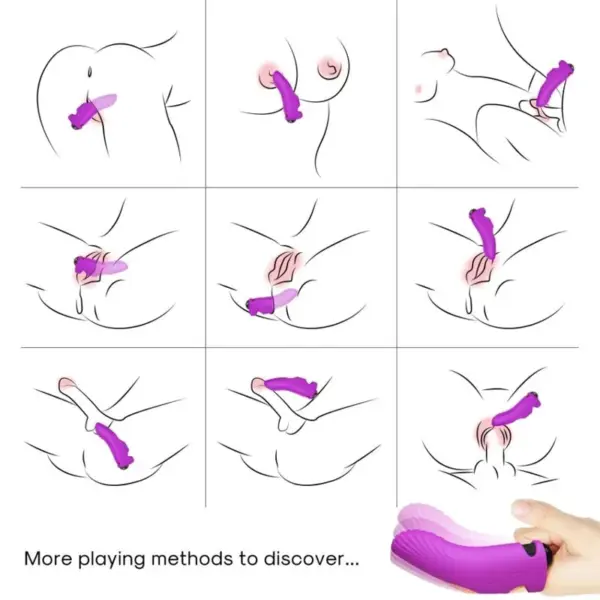 ARMONY - Vibrador Dedal Violeta para Placer Intenso - Imagen 2