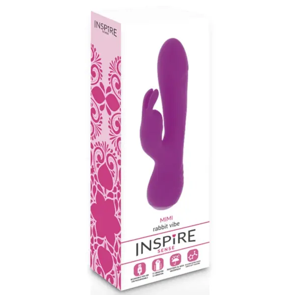 Inspire Sense - Vibrador rabbit con clítoris lila - Imagen 4