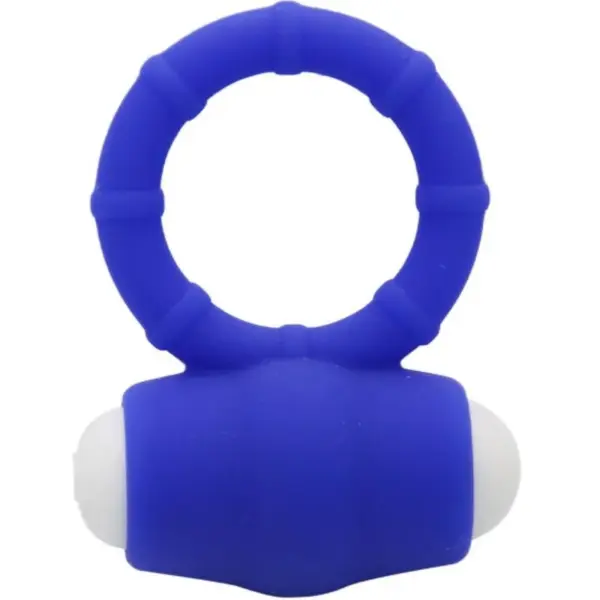 ARMONY - Anillo Vibrador de Silicona Azul para Placer Compartido - Imagen 3