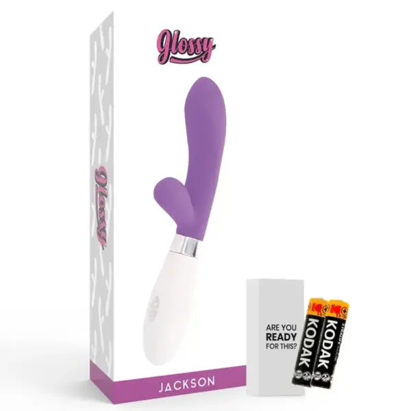 Glossy - Vibrador rabbit lila con 10 funciones - Imagen 5