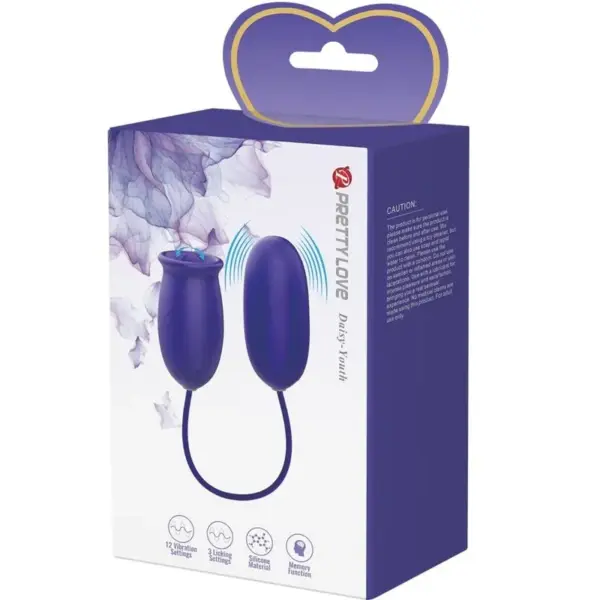 Pretty Love - Vibrador rabbit con licking morado - Imagen 6