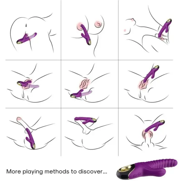 ARMONY - Vibrador de Silicona Violeta para Placer Infinito - Imagen 2