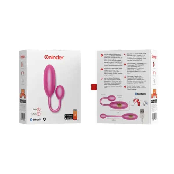 ONINDER - Denver Huevo Vibrador Rosa con App Gratuita - Imagen 9